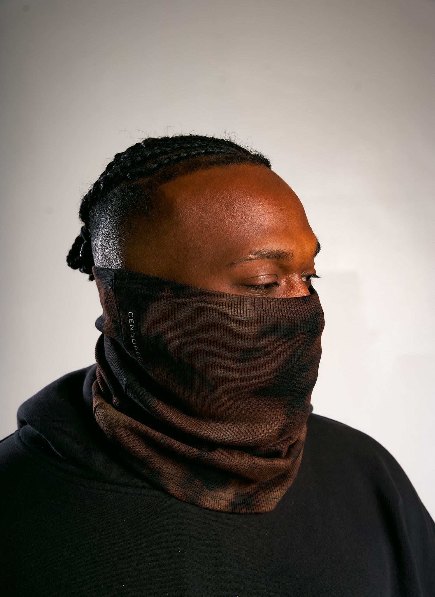 cotton bleached coma mask