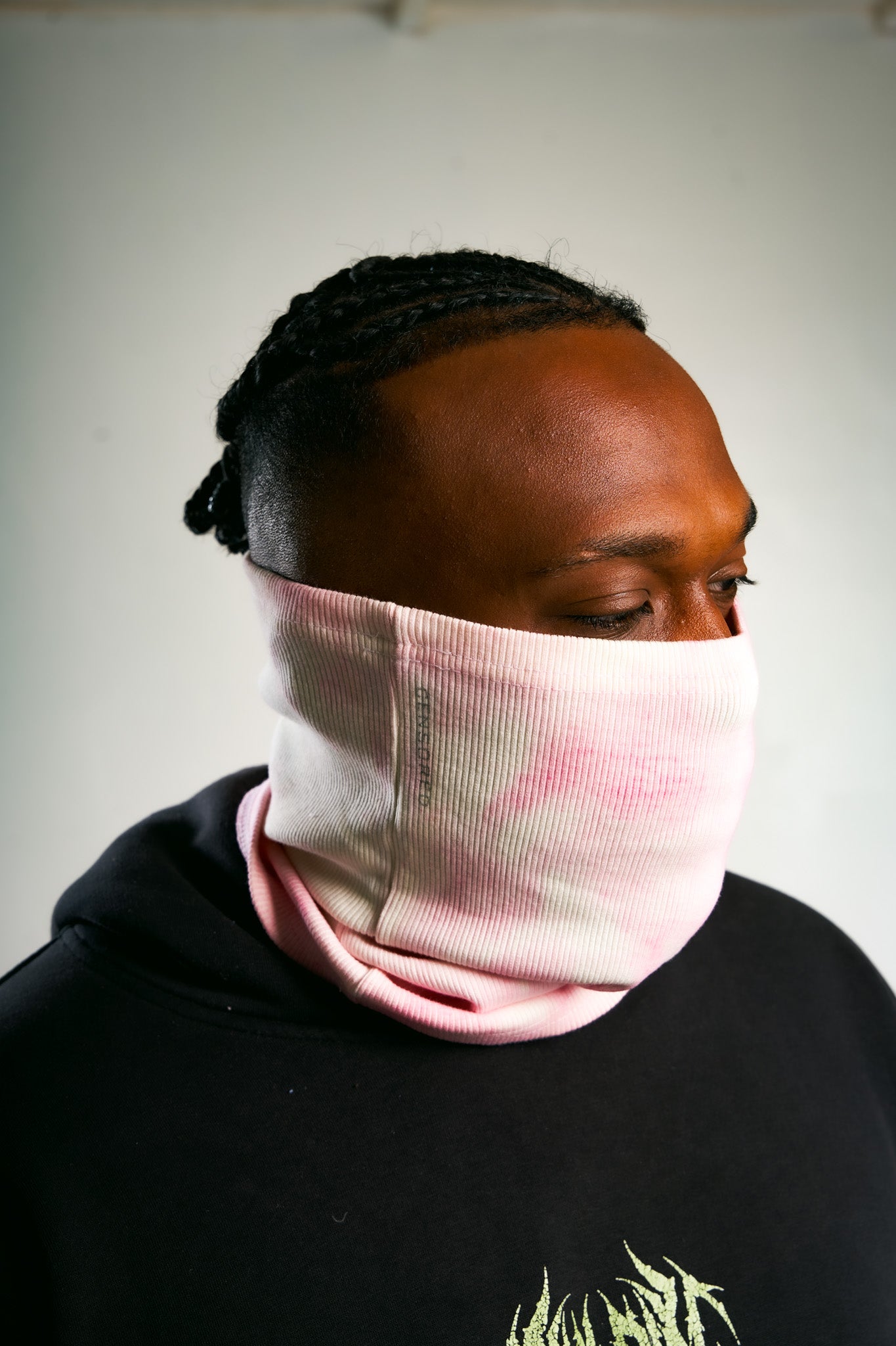 Pink Tie-Dye coma mask