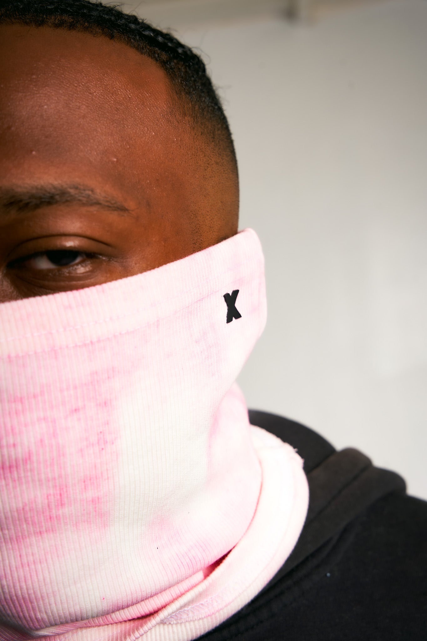 Pink Tie-Dye coma mask