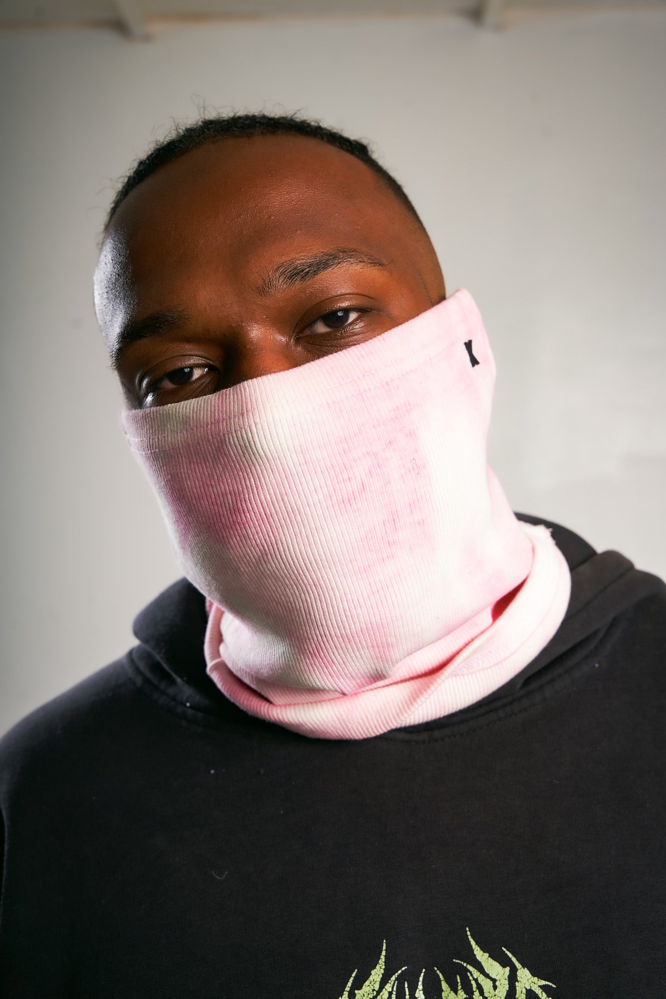 Pink Tie-Dye coma mask